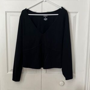 Torrid Black Long Sleeve Top